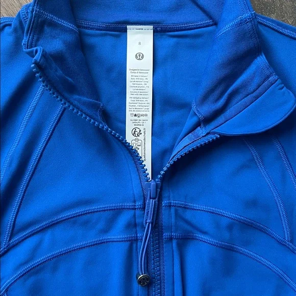 💎Rare💎 NWT lululemon Define Cropped Jacket Nulu • Galactic Cobalt • 8 - Picture 3 of 7